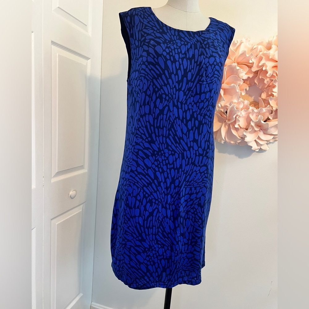 NWT Ann Taylor Loft Knit Knee Length Stretch Dress Size Large